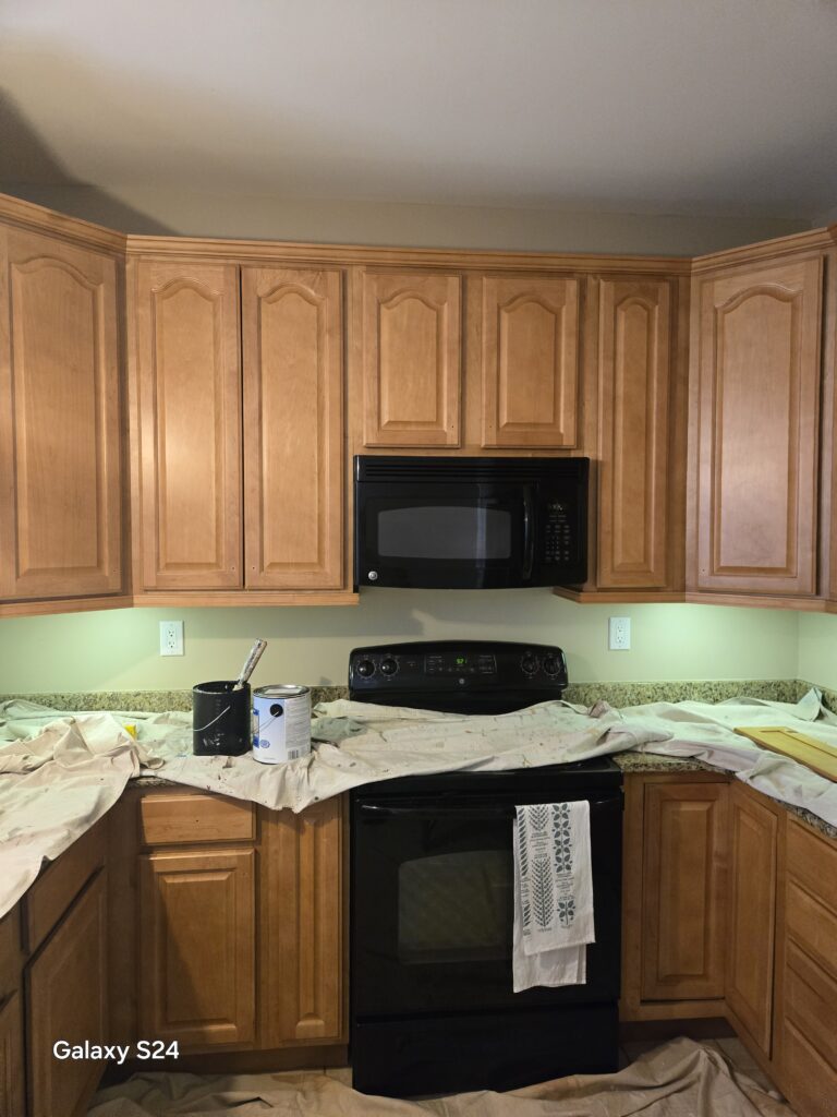 Caripides Painting - Chester County, PA - Cabinet Painting - Before Photo